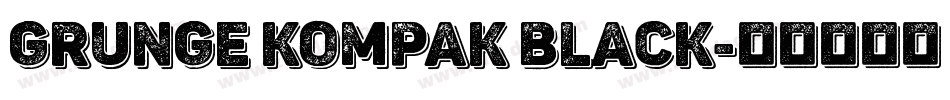 Grunge Kompak Black字体转换